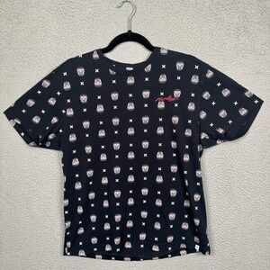 Hurley Tshirt Mens M Black Sugar‎ Skull Dia De Los Muertos Skater Grunge Y2K